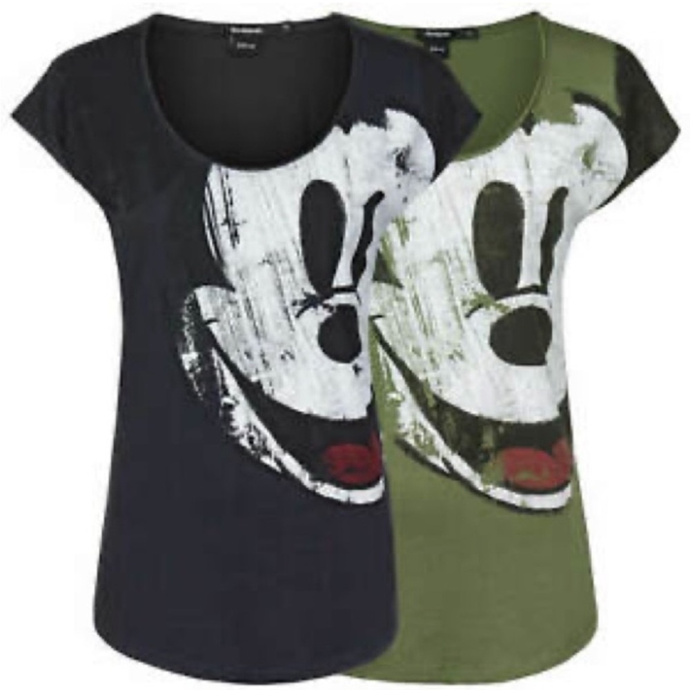 Desigual x Disney Mickey Mouse T Shirt Size M